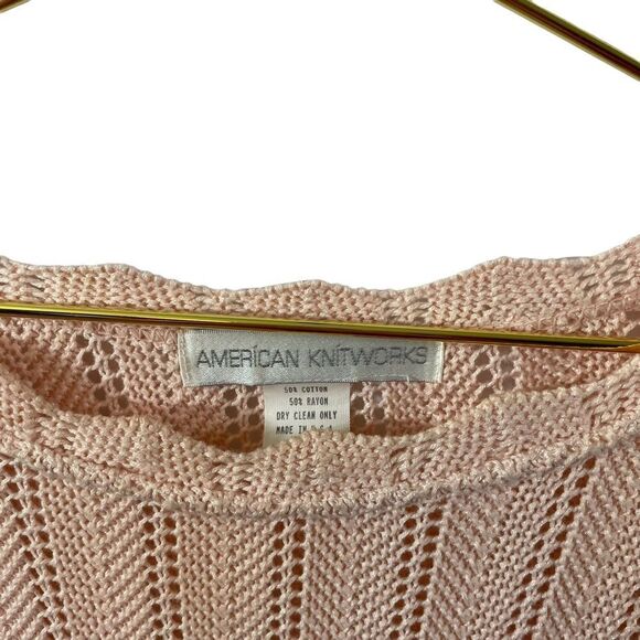 American Knitworks Pink Sweater Dress Size MED - Picture 3 of 10